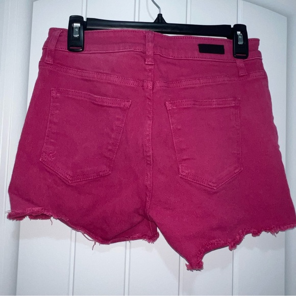 Kut From The Kloth Jane High Rise Denim Shorts Fuchsia Size 4 - Picture 6 of 9